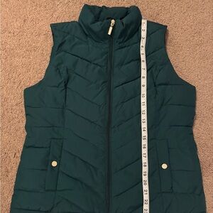 Charter Club Green Quilted vest